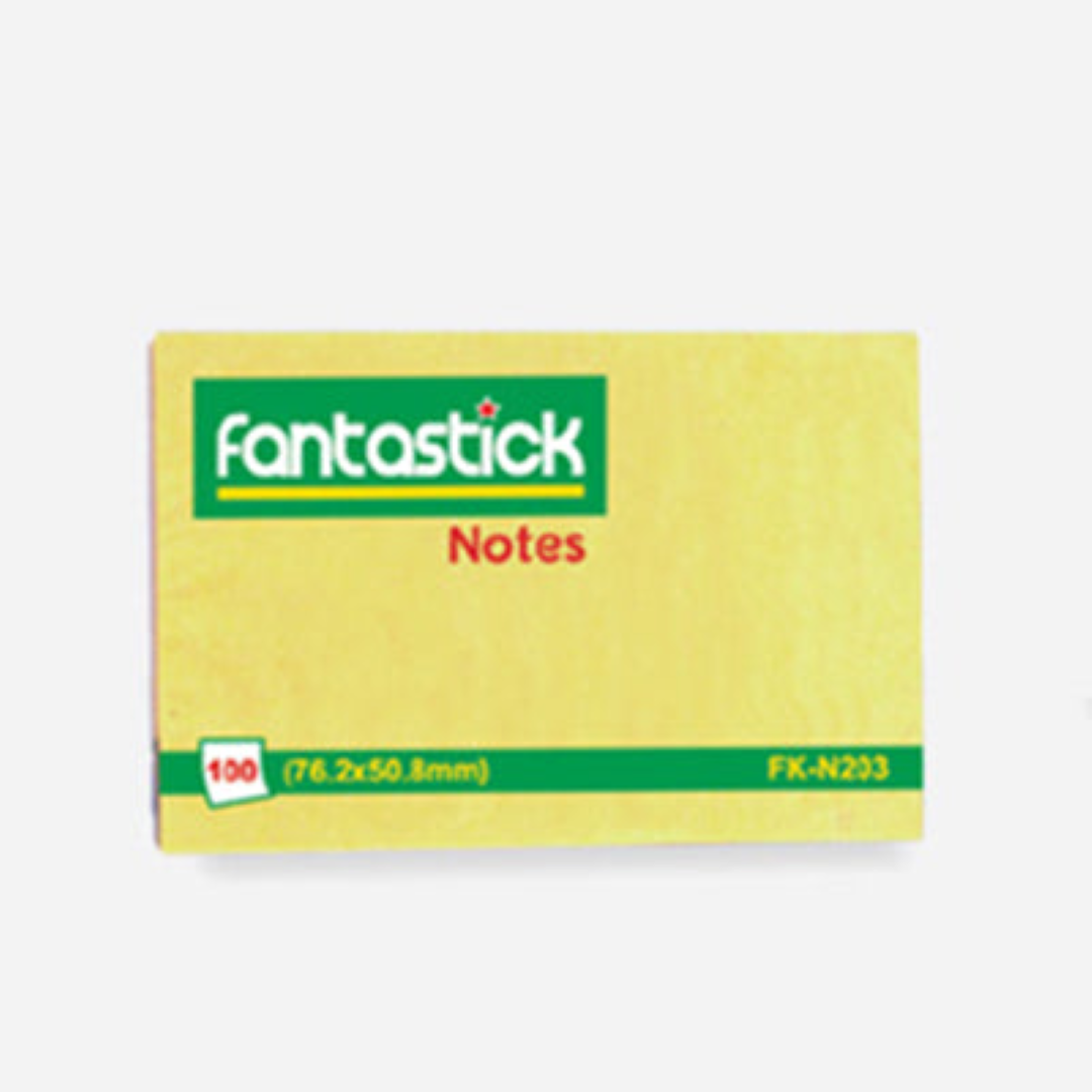 Fantastick Stick Notes 2x3" Yellow FK-N203